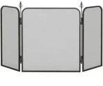 Homcom Kaminschutzgitter, Schwarz, Metall, 1.3x56x96 cm, Kleinm&ouml;bel, Kamine &