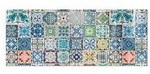 Tulup Glasplatte, Blau, Glas, Rechteckig, 125x50x0.4 cm, Kleinm&ouml;bel, Kamine &