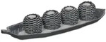 Relaxdays Teelichthalter, Mehrfarbig, Holzwerkstoff, Kunststoff, Naturmaterialien,