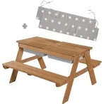 Roba Kindersitzgarnitur, Teak, Holz, Stern/Sternzeichen, 4-Sitzer,
