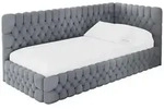 Altdecor Einzellbett, Grau, Textil, 80x200 cm, Kinderzimmer & Jugendzimmer,