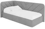 Altdecor Einzellbett, Silber, Textil, 100x200 cm, Kinderzimmer & Jugendzimmer,