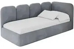 Altdecor Einzellbett, Grau, Textil, 90x200 cm, Kinderzimmer & Jugendzimmer,