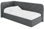 Altdecor Einzellbett, Schiefer, Textil, 80x200 cm, Kinderzimmer & Jugendzimmer,