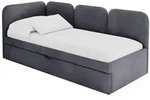 Altdecor Einzellbett, Dunkelgrau, Textil, 90x200 cm, Kinderzimmer &...