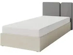 Beautysofa Jugendbett, Beige, Holzwerkstoff, 90x200 cm, Kinderzimmer &...