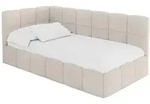 Altdecor Einzelbett, Beige, Textil, Ottomane rechts,L-Form, 80x200 cm,...