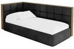 Altdecor Einzellbett, Anthrazit, Textil, 80x200 cm, Kinderzimmer & Jugendzimmer,
