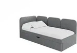 Altdecor Einzellbett, Dunkelgrau, Textil, 90x200 cm, Kinderzimmer &...