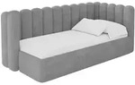 Altdecor Einzellbett, Hellgrau, Textil, 90x200 cm, Kinderzimmer & Jugendzimmer,