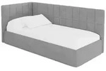 Altdecor Einzellbett, Silber, Textil, 80x200 cm, Kinderzimmer & Jugendzimmer,