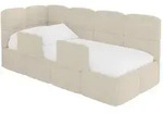 Altdecor Einzellbett, Natur, Textil, 90x200 cm, Kinderzimmer & Jugendzimmer,