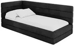 Altdecor Einzellbett, Anthrazit, Textil, 100x200 cm, Kinderzimmer &...