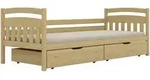 Petits-meubles Kinderbett, Braun, Holz, 90x200 cm, Kinderzimmer & Jugendzimmer,
