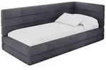 Altdecor Einzellbett, Dunkelgrau, Textil, 100x200 cm, Kinderzimmer &...