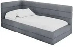 Altdecor Einzellbett, Blaugrau, Textil, 100x200 cm, Kinderzimmer & Jugendzimmer,