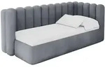 Altdecor Einzellbett, Grau, Textil, 90x200 cm, Kinderzimmer & Jugendzimmer,