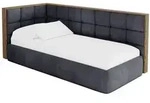 Altdecor Einzellbett, Titan, Textil, 80x200 cm, Kinderzimmer & Jugendzimmer,