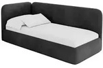 Altdecor Einzellbett, Anthrazit, Textil, 80x200 cm, Kinderzimmer & Jugendzimmer,