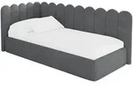 Altdecor Einzellbett, Schiefer, Textil, 80x200 cm, Kinderzimmer & Jugendzimmer,