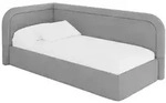 Altdecor Einzellbett, Silber, Textil, 100x200 cm, Kinderzimmer & Jugendzimmer,