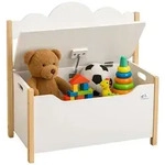 Coemo Kindersitzbank, Wei&szlig;, Holzwerkstoff, 26x55x60 cm, Kinderzimmer &...