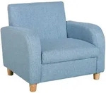 Homcom Kindersofa, Blau, Holz, 45x44.5x49 cm, Kinderzimmer & Jugendzimmer,