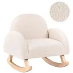 Beliani Kinderschaukelstuhl, Beige, Textil, 54x53x52 cm, Kinderzimmer &...