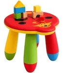 Relaxdays Kinderhocker, Mehrfarbig, Kunststoff, 25x26x32 cm, Kinderzimmer &