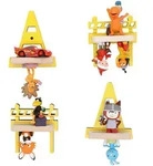 Livetastic Kinderregal, Gelb, Holzwerkstoff, 4 F&auml;cher, 13.5x10.5x5 cm, erweiterbar,