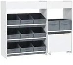 Aiyaplay Kinderregal, Wei&szlig;, Metall, 30x80x105 cm, Kinderzimmer & Jugendzimmer,