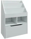 Homcom Kinder, Grau, Holzwerkstoff, Nachbildung, 3 F&auml;cher, 1 Schubladen,...