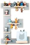 Livetastic Kinderregal, Grau, Holzwerkstoff, 4 F&auml;cher, 38x54x19 cm,...