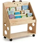 Relaxdays B&uuml;cherregal, Hellbraun, Holz, Kunststoff, 70x85x29.5 cm, Kinderzimmer &