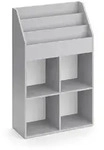 Vicco Kinderregal, Grau, Holzwerkstoff, 7 F&auml;cher, Rechteckig, 72x114.2x31.2 cm,