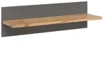 VitaliSpa Wandregal, Grau, Eiche Artisan, Holzwerkstoff, 1 F&auml;cher, Rechteckig,