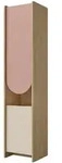 Mirjan24 Kinderregal, Eiche, Rosa, Holzwerkstoff, Rechteckig, 44x198x40 cm,