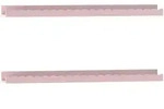 [en.casa] Wandregal-Set, Rosa, Holzwerkstoff, Rechteckig, 10x5x60 cm,...