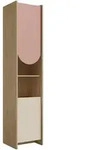 Mirjan24 Kinderregal, Eiche, Rosa, Holzwerkstoff, Rechteckig, 44x198x40 cm,