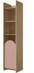 Mirjan24 Kinderregal, Eiche, Rosa, Holzwerkstoff, Rechteckig, 44x198x40 cm,