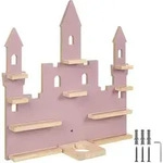 tectake Wandregal, Pink, Holz, Quadratisch, 59x58x15.5 cm, Kinderzimmer &