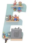 Livetastic Kinderregal, Gr&uuml;n, Holzwerkstoff, 4 F&auml;cher, 32x47x19 cm, erweiterbar,