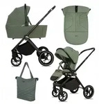 BabyLux Kinderwagen, Gr&uuml;n, Textil, 58x100 cm, Baby on Tour, Kinderwagen,