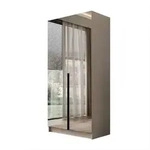 Lookway Kleiderschrank, Kaschmir, Holzwerkstoff, 100x210x57 cm, Schlafzimmer,