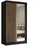 Masseno Schwebet&uuml;renschrank, Schwarz, Holzwerkstoff, 5 F&auml;cher, Rechteckig,