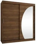 Mirjan24 Schwebet&uuml;renschrank, Nussbaum, Holzwerkstoff, Rechteckig, 180x200x62...