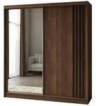 Masseno Schwebet&uuml;renschrank, Nussbaum, Holzwerkstoff, 6 F&auml;cher, 4 Schubladen,