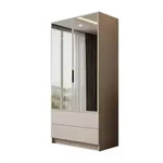 Lookway Kleiderschrank, Kaschmir, Holzwerkstoff, 100x210x57 cm, Schlafzimmer,