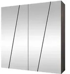 Mirjan24 Dreht&uuml;renschrank, Kaschmir, Schwarz, Kunststoff, Rechteckig,...
