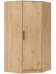 Masseno Dreht&uuml;renschrank, Eiche Artisan, Holzwerkstoff, 5 F&auml;cher, Rechteckig,